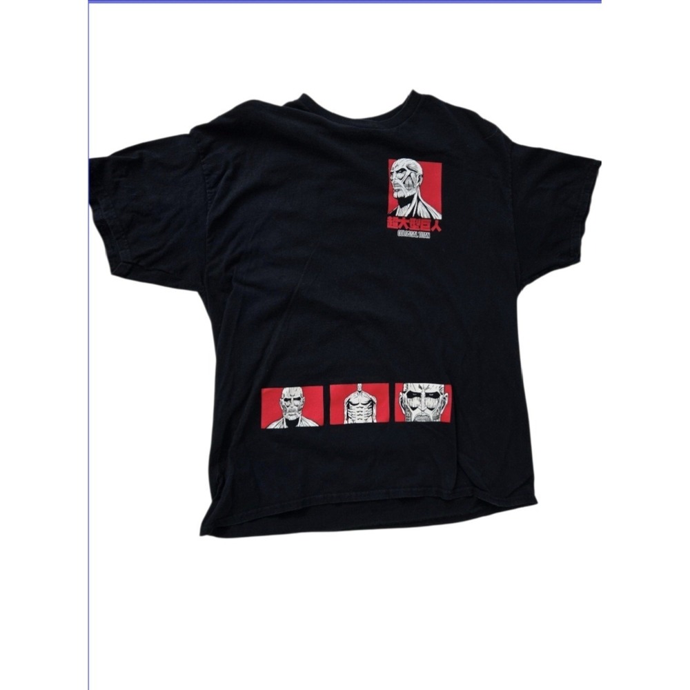Attack on Titan Colossal Titan T Shirt Mens XL Front Back Prints‎ Official